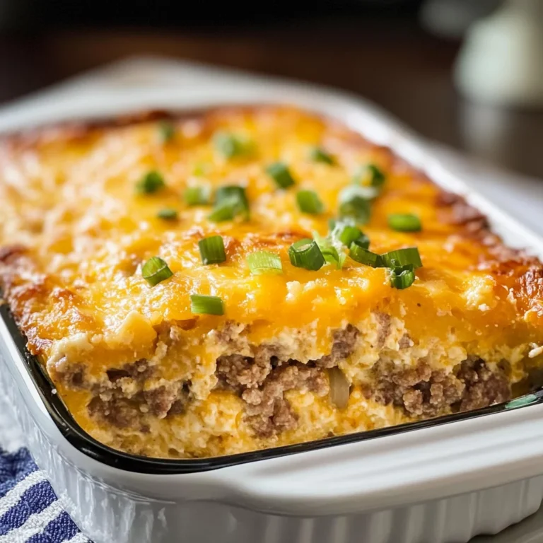 Keto Sausage Breakfast Casserole