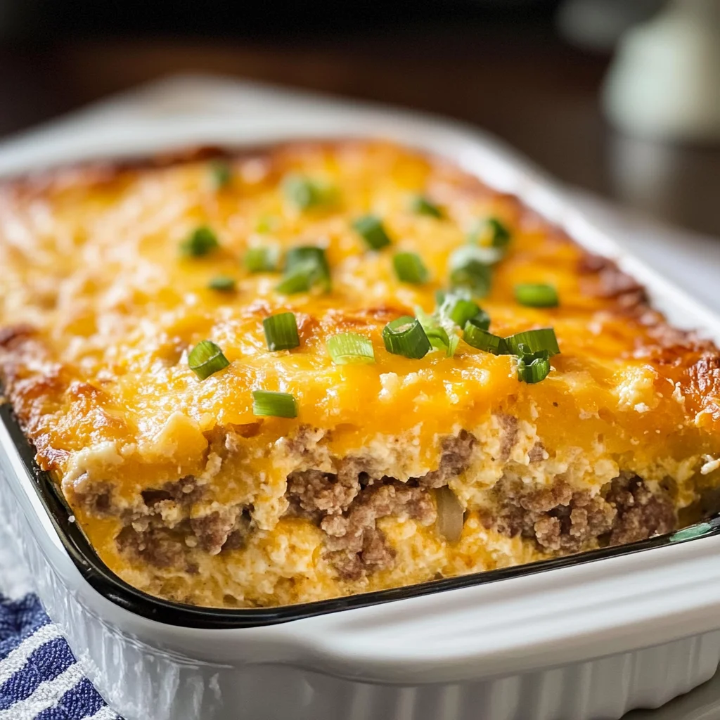 Keto Sausage Breakfast Casserole
