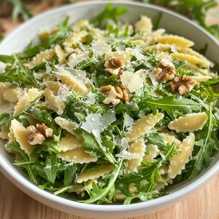 Lemon Arugula Pasta Salad