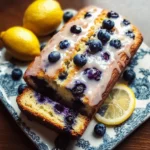 Lemon Blueberry Bread with Glaze