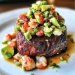Pan Seared Filet Mignon with Lobster Avocado Salsa