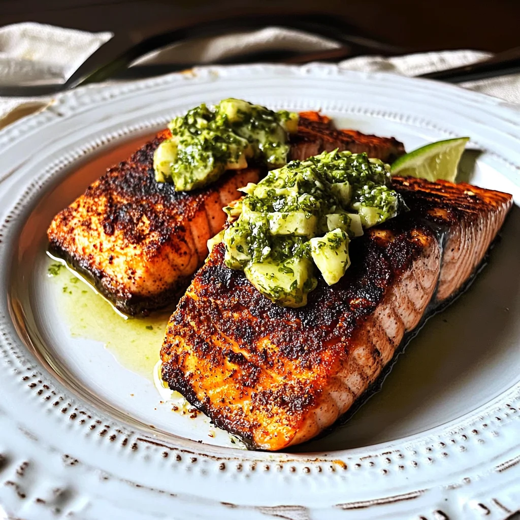 Salmon Rub for Grilled Salmon with Cilantro Lime Butter