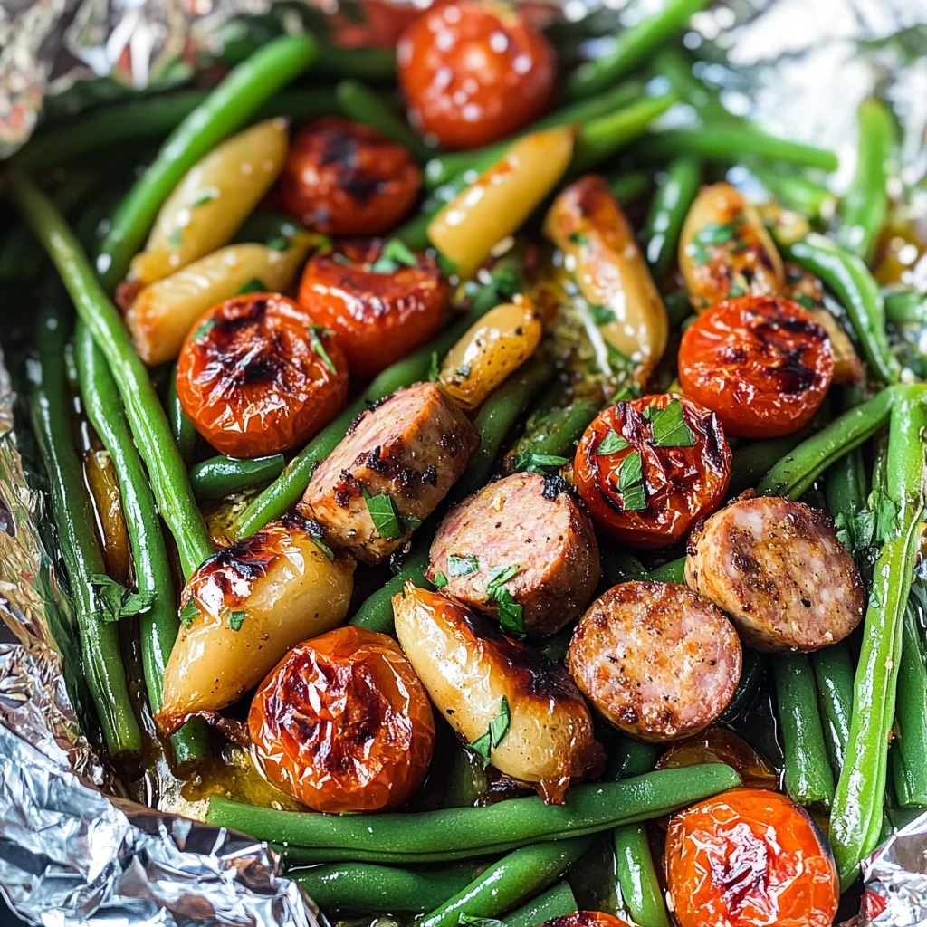 Sausage & Veggie Foil Packets