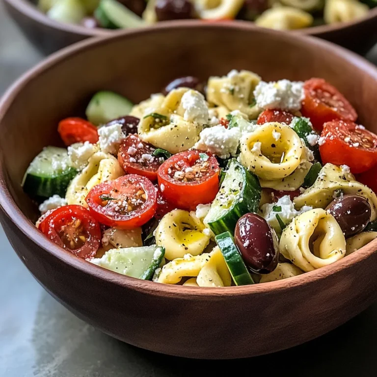 Zesty Greek Tortellini Salad