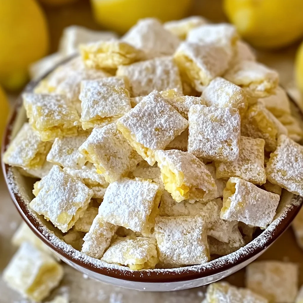 Zesty Lemonade Puppy Chow Snack Recipe