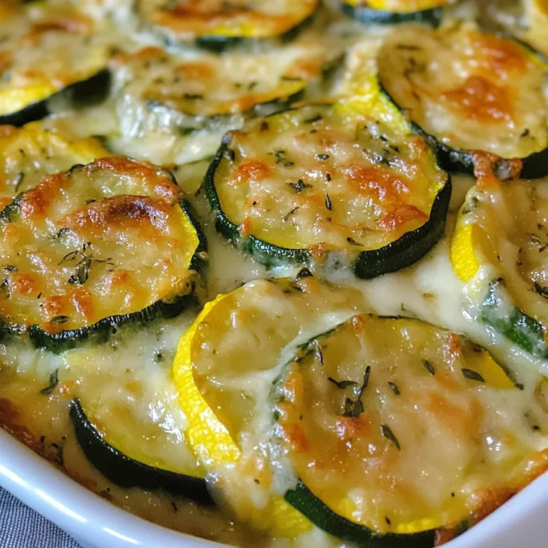Zucchini and Yellow Squash Au Gratin