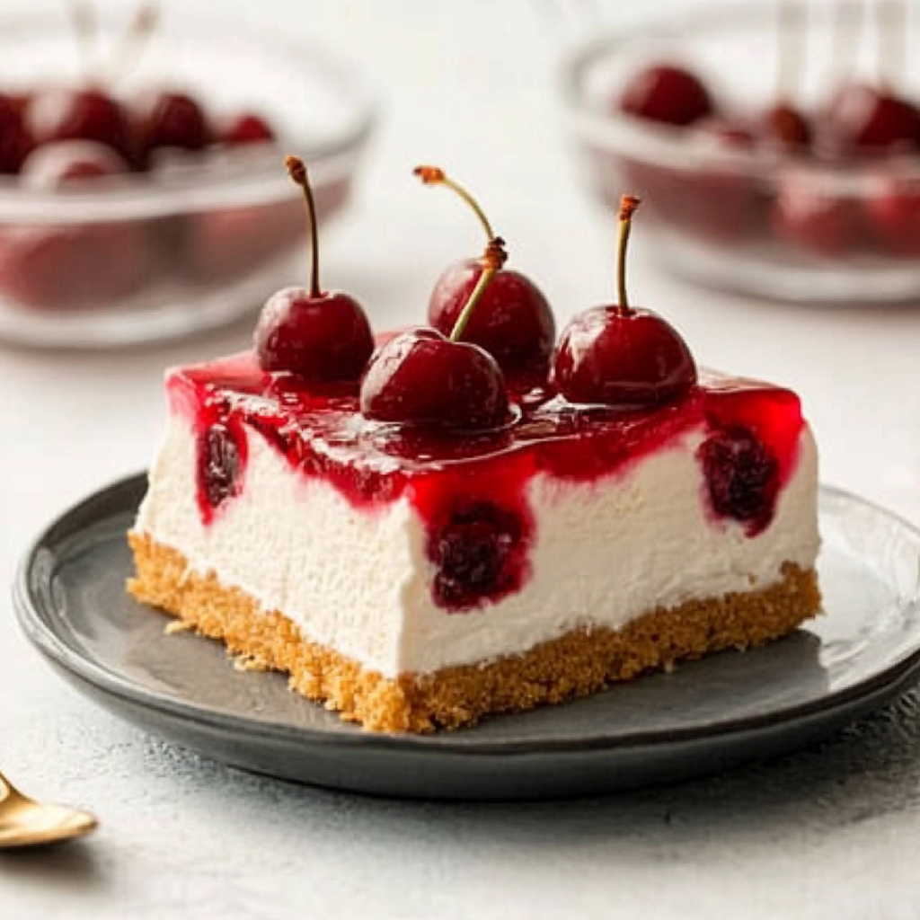 Cherry Delight, Cream Cheese Cherry Dessert