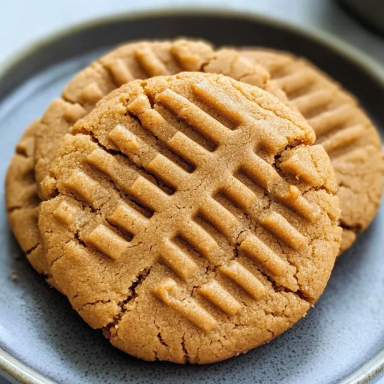 3 Ingredient Peanut Butter Cookies