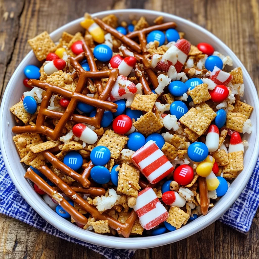 4th of July Snacks! Patriotic Snack Mix