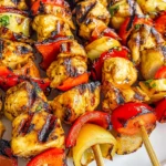Grilled Honey Mustard Chicken Kabobs