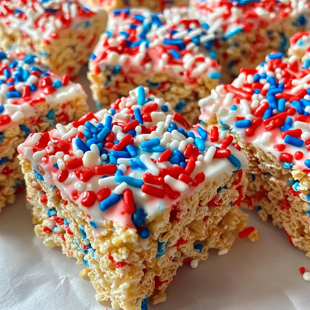 Patriotic Rice Krispies Treats