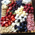 Red, White and Blue Charcuterie Board