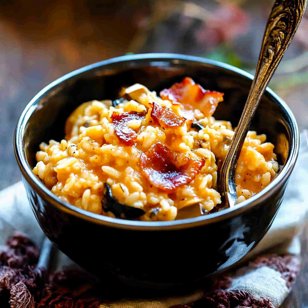 Instant Pot Turkey Turkey Bacon Mushroom Risotto